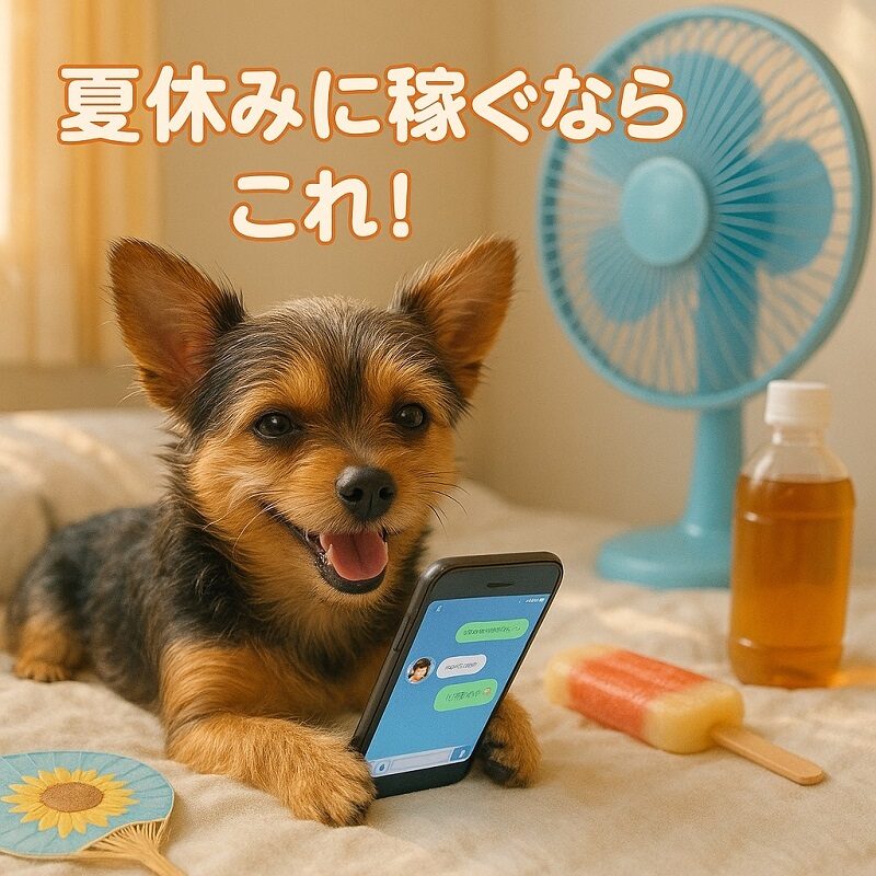 夏休みにガッツリ稼ぎたい学生さんへ!おすすめアルバイト🎐