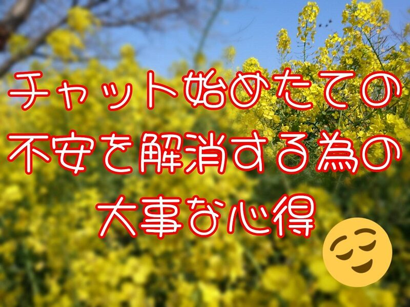 【新人チャットレディさんへ】始めたばかりのあなたへ伝えたいこと🌸