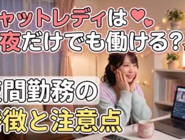 チャットレディは深夜だけでも働ける？夜間勤務の特徴と注意点